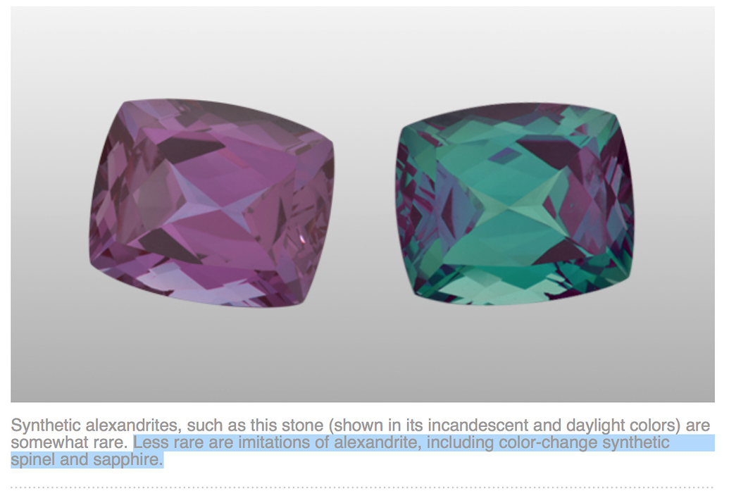 Alexandrite color change question - Gem Related Discussion - IGS Forums