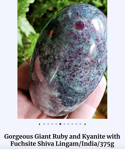 375gm ruby:kyanite:fuchsite